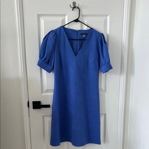 Tommy Hilfiger Blue Puff Sleeve Sheath Dress